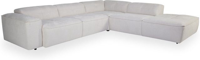 Polsterecke Sansibar Osterbak in Beige und Braun mit Stoffbezug und Armlehnen, L-Form, B/T/H: 332 x 174 x 80 cm - Bild 1