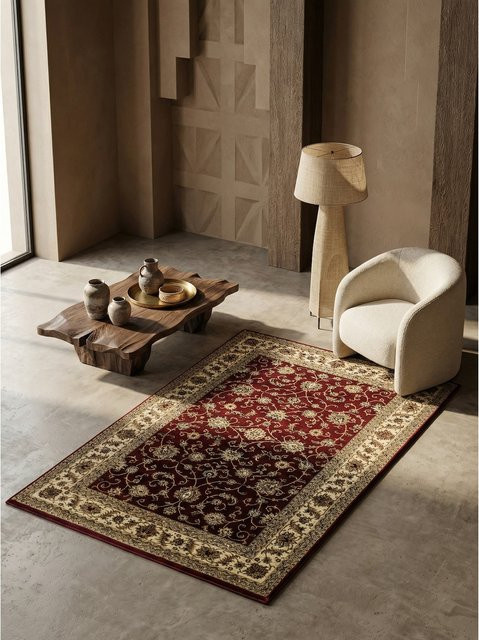Orientalischer Kurzflorteppich TANNHEIM von KADIMA DESIGN aus Polypropylen, Rot, B: 160 cm, T: 230 cm - Bild 1