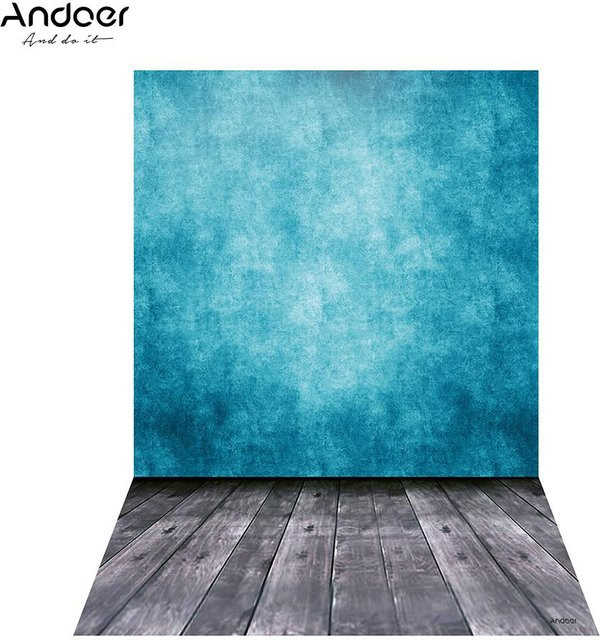 Andoer Fotohintergrund mit Digitaldruck in Blau, B x H: 1,5 x 2,1 m - Bild 1