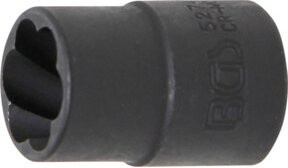 BGS Spiral-Profil-Steckschlüssel-Einsatz Schraubenausdreher 5274 mit 10 mm 3/8 Zoll Innenvierkant und 14 mm Schlüsselweite - Bild 1
