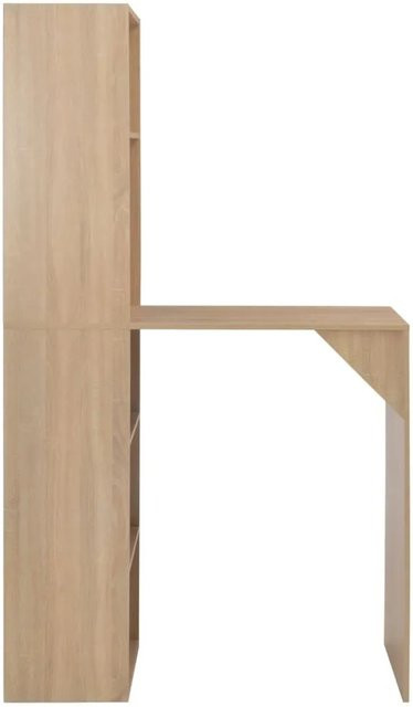 vidaXL Bartisch mit Schrank in Eichenoptik, Farbe Braun, B/T/H: 115 x 59 x 200 cm - Bild 1