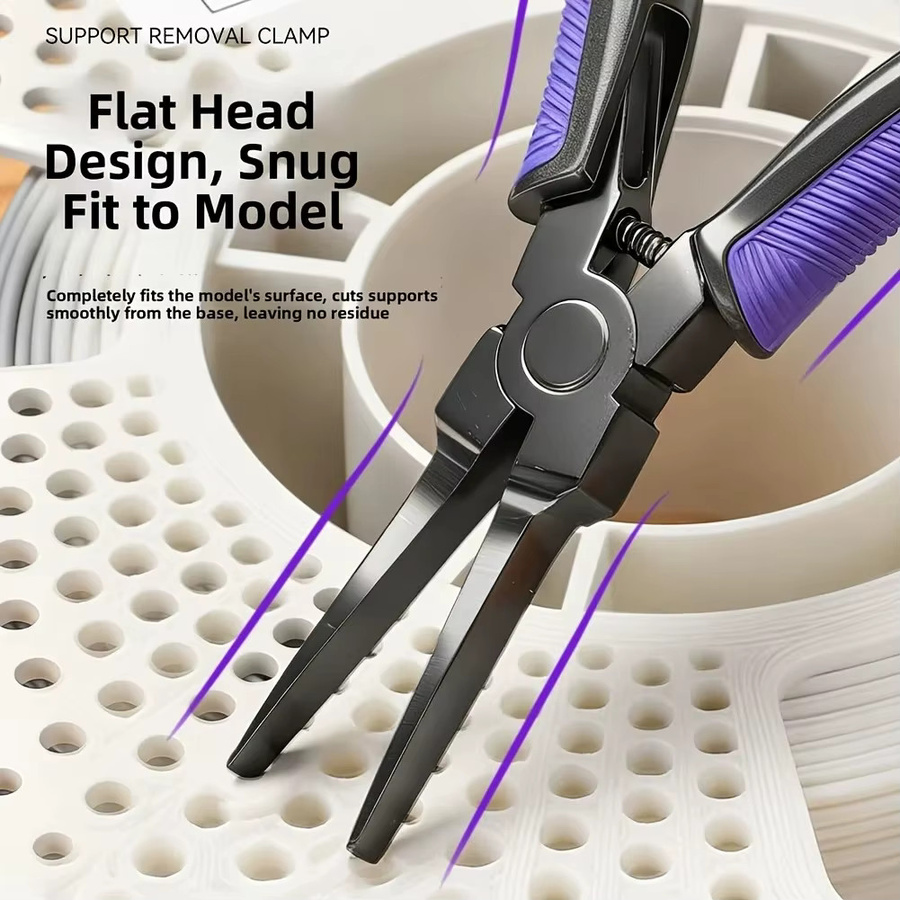 NIUXIANG 3D-Druck-Unterstützungszange mit Flachzange und Glattbacken für Präzisionsarbeiten, Modellbau und Elektronik - Bild 5
