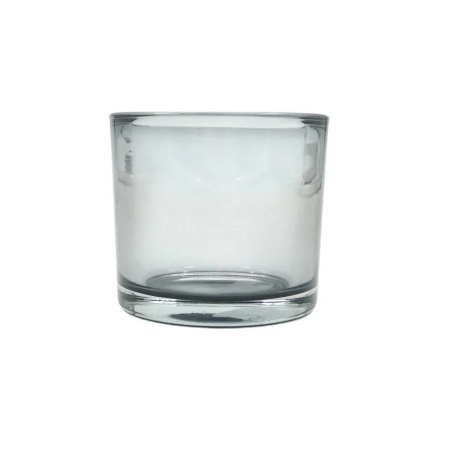 Mansion Sand Wax Halter aus Glas, modern, grau, B: 8 cm, H: 9 cm - Bild 1