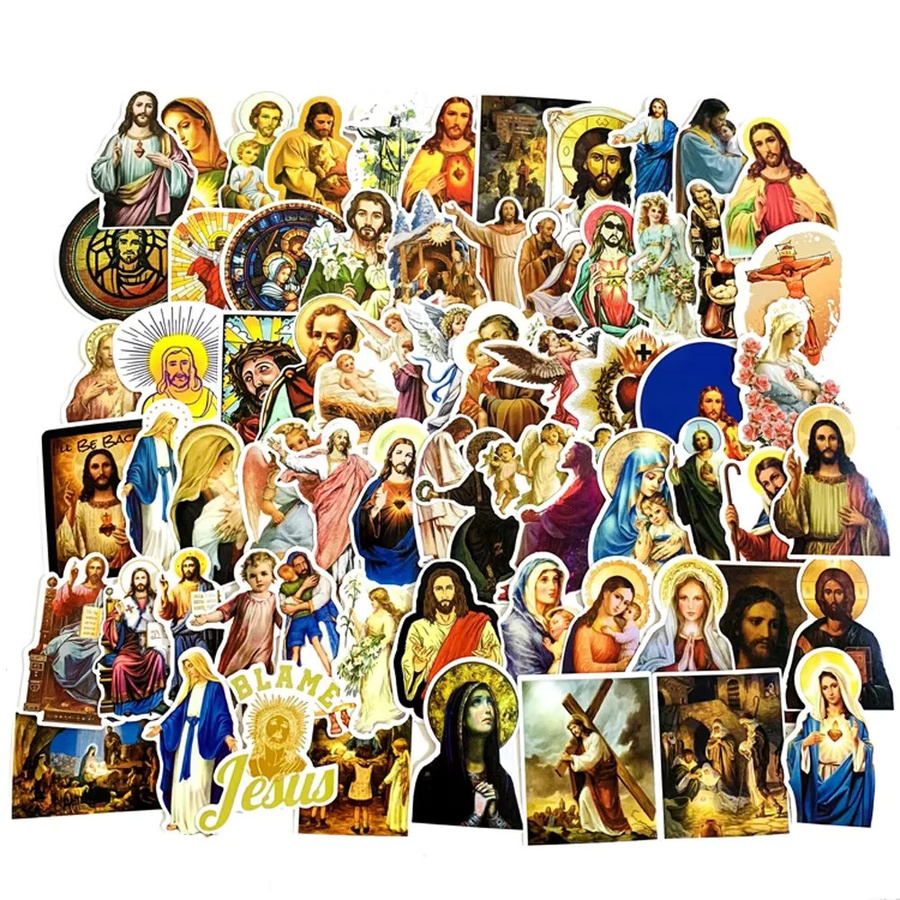 GOGOTU Jesus Christian Religion Aufkleber, 68 Stück - Bild 5