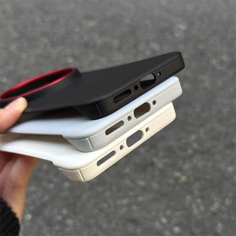 Luxus PU Leder und Silikon Schutzhülle für Vivo X300 Pro, X200 Ultra, X200 Pro und X200 Pro Mini 5G in Schwarz - Bild 5