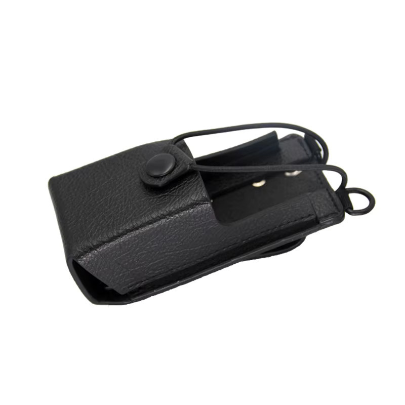Motorola Leder-Schutzhülle für Digital R2 Walkie-Talkie Funkgeräte in Schwarz - Bild 3