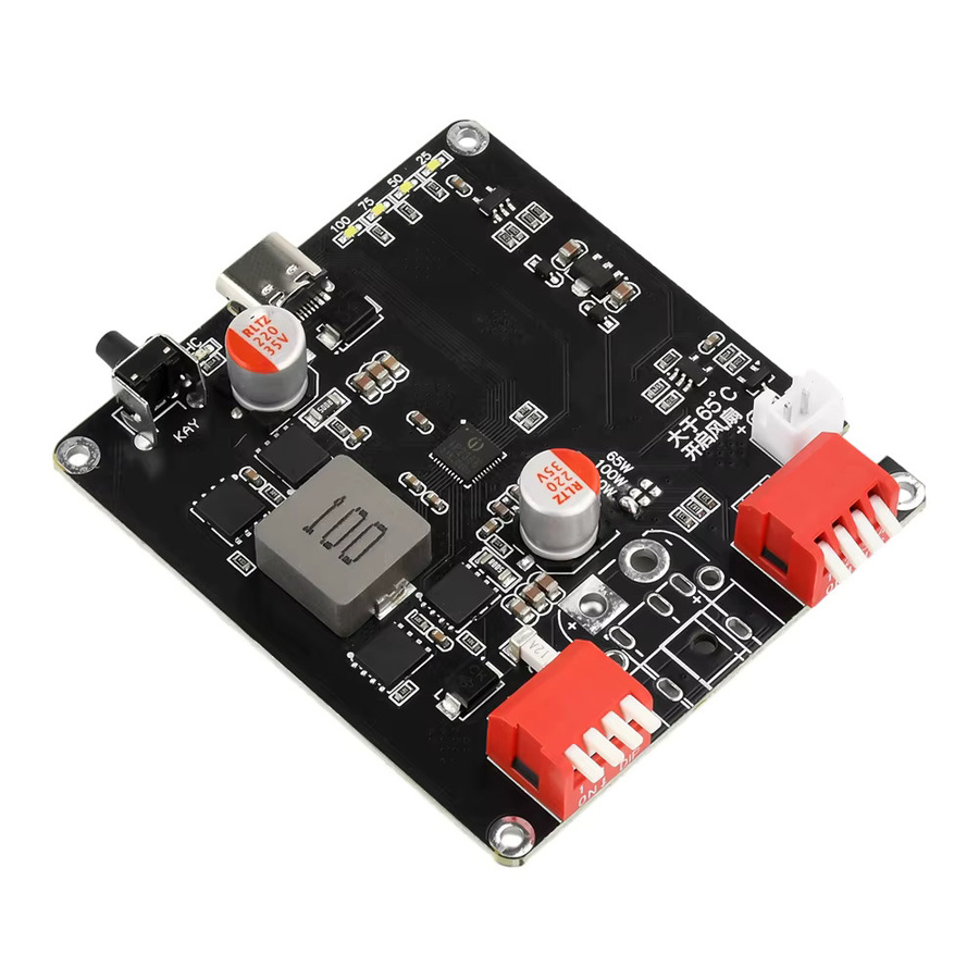 IP2366 Bidirektionales 140W BMS Ladegerät Modul für Lithium-Batterien USB-C zu DC in Schwarz - Bild 2