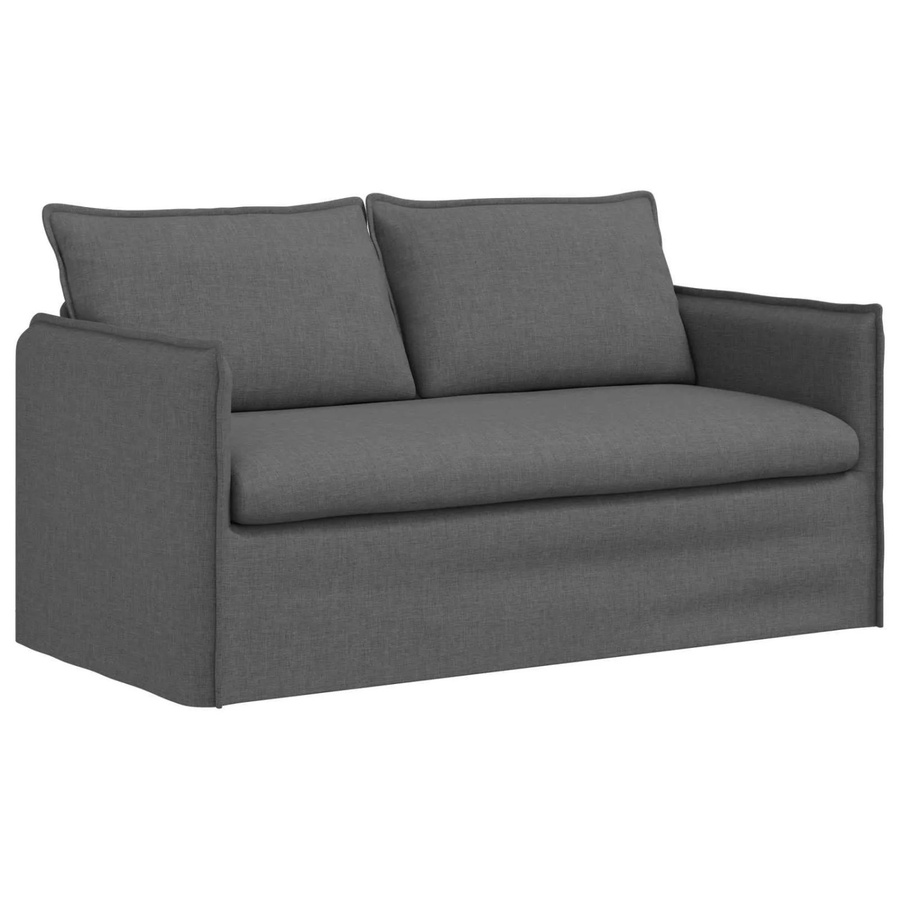 vidaXL Sofa Dunkelgrau mit Stoffbezug und Metallrahmen B/T/H: 156 x 82 x 85 cm - Bild 2