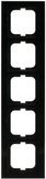 Busch-Jaeger 5-fach Rahmen in Schwarz (RAL 9005) - Bild 1