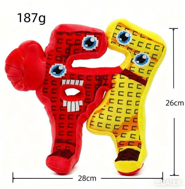 Yiran toy Brainrot Plüschpuppe, Plüsch / Textil, ab 0 Jahren, Bunt / Mehrfarbig - Bild 1