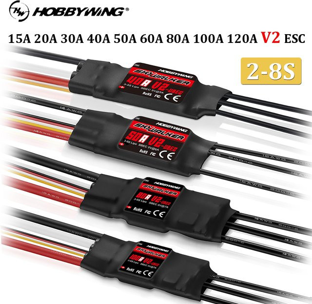 Hobbywing Skywalker V2 ESC Geschwindigkeitsregler, 2-8S - Bild 1