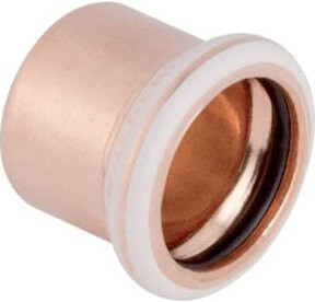 Geberit Kappe Mapress d= 42mm aus Messing in Kupfer und Silber/Braun - Bild 1