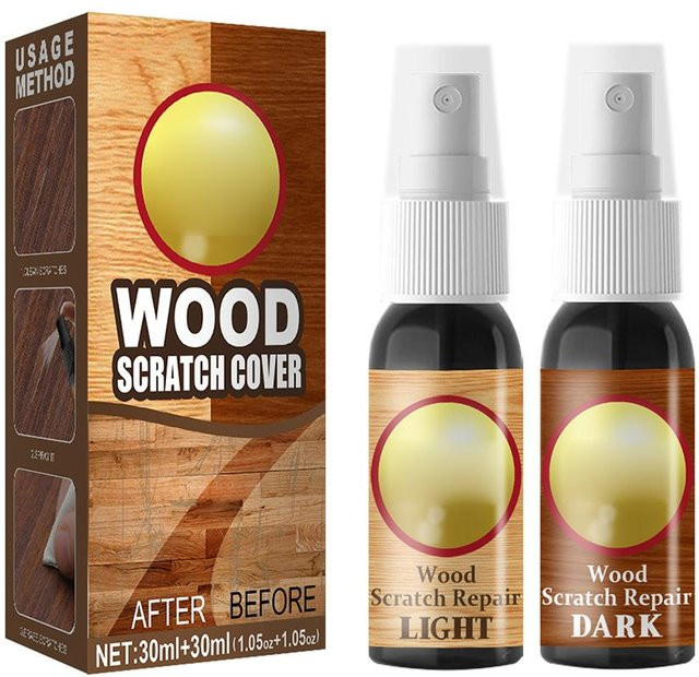 2er-Set CosyHome Möbel Boden Kratzer Reparaturmittel für Holzmöbel und Tische in Beige, 2 x 30 ml - Bild 1