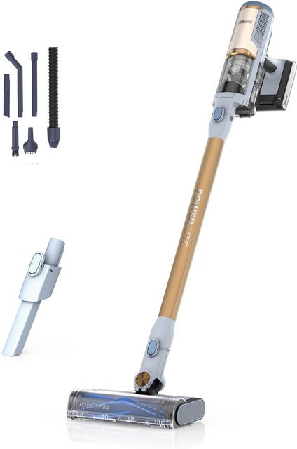 Shark PowerLite Akku-Stielstaubsauger BU1624EU in Blau und Gelb - Bild 1