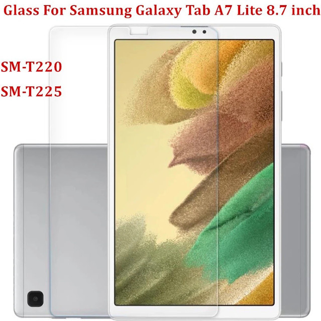 Samsung Displayschutzfolie aus gehärtetem Glas für Galaxy Tab A7 Lite 8,7 Zoll (2021) SM-T220 T225, transparent - Bild 1