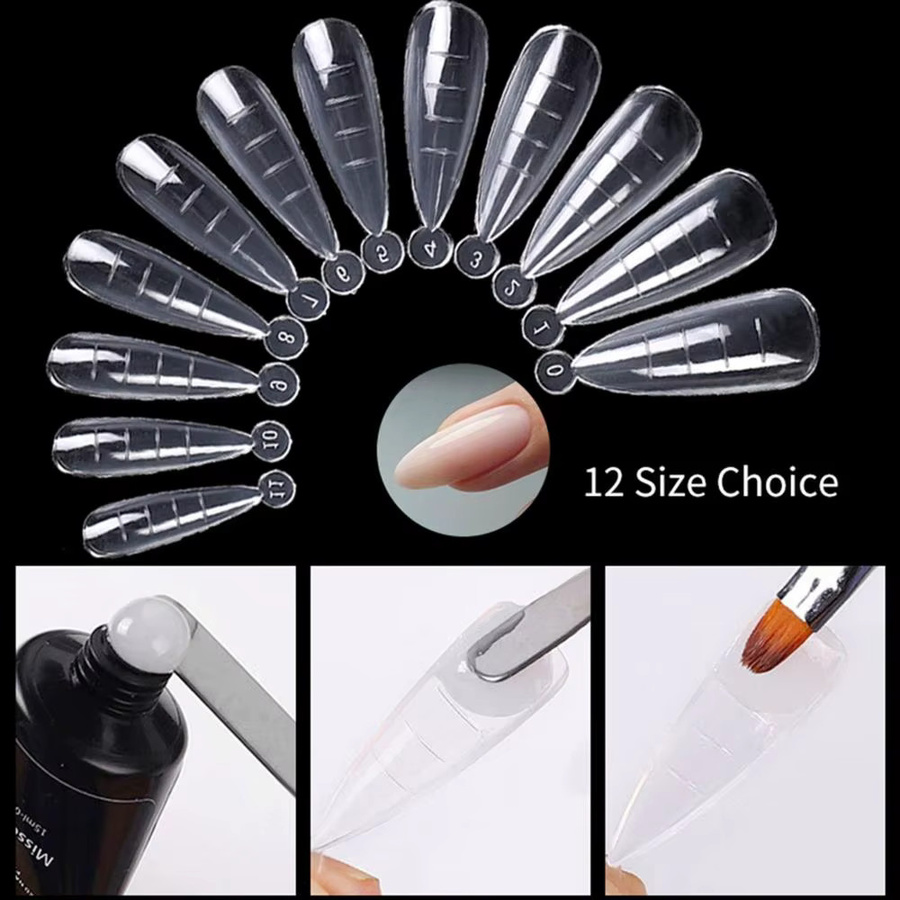 LEKGAVD Dual Form Nagelformen, 60 Stück, UV-Acryl-Gel Maniküre-Werkzeuge - Bild 3