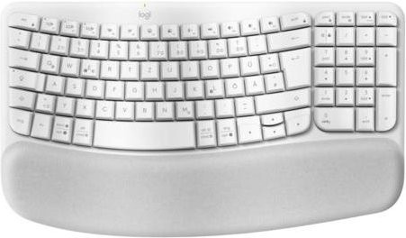Logitech Wave Keys Kabellose Tastatur mit Bluetooth und 2,4 GHz in Off-White (QWERTZ Deutsch) - Bild 1