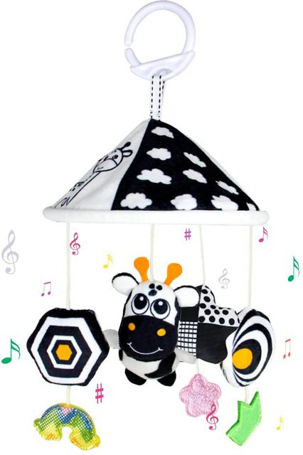 QWZ Baby Spielzeug Black and White High Contrast Rattle Toys für 0-12 Monate - Bild 1