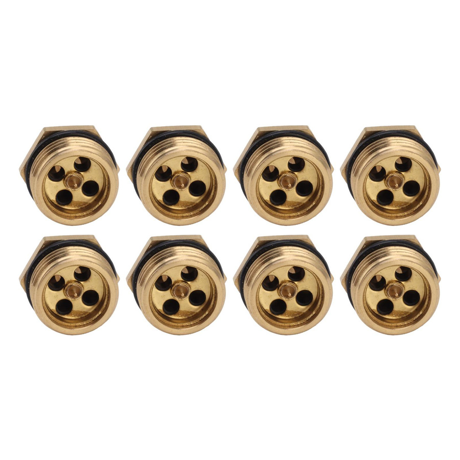 20 Stück verstellbare Messing-Sprühdüsen von TOMTOP JMS in Gold, 1/2 Zoll Zerstäuberdüsen zur Staubentfernung und Kühlung für den Rasen - Bild 2