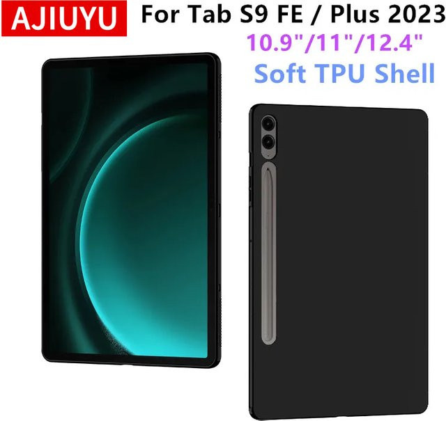Schutzhülle aus Silikon und TPU für Samsung Galaxy Tab S9 FE 10.9 (SM-X510, X516B, X516) in Schwarz - Bild 1