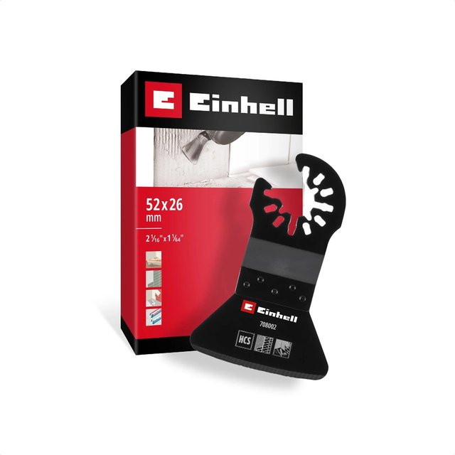 Einhell Schaber HCS Starr aus Chrom-Vanadium Stahl in Schwarz und Steel, Breite: 52 mm, Höhe: 26 mm - Bild 1