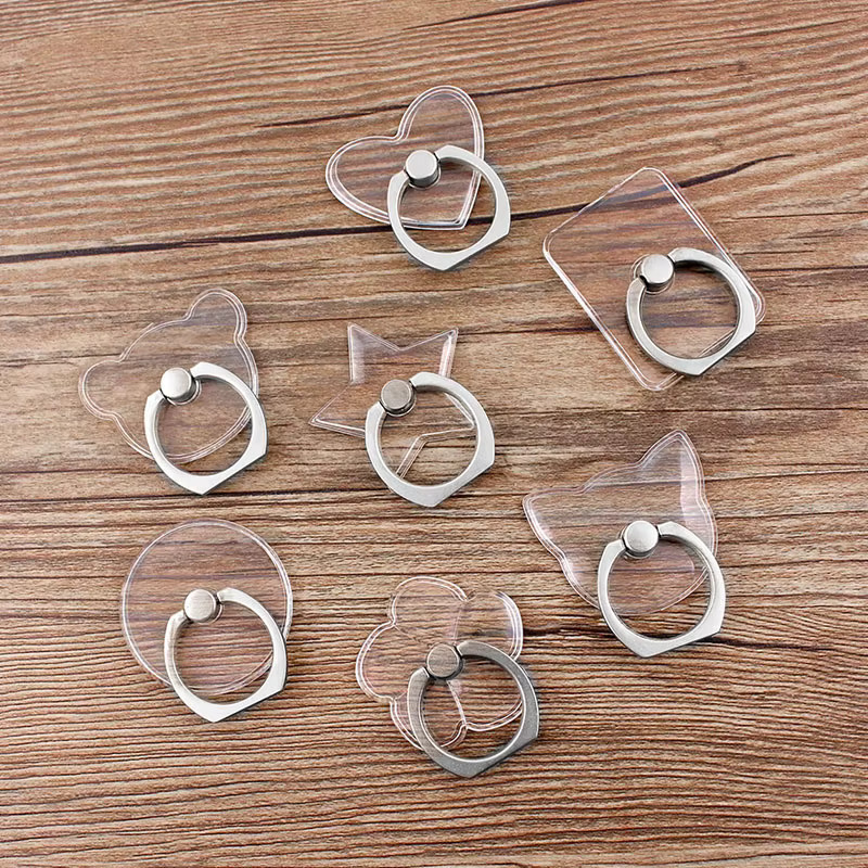 WSSHE Smartphone Ring Halterung für iPhone, Samsung und Huawei in Transparent - Bild 3