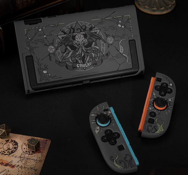 Caysolle Cthulhu Schutzhülle für Nintendo Switch 2 und NS2 Joy-Con mit mattem Crystal Shell Protector Front und Back Cover - Bild 1