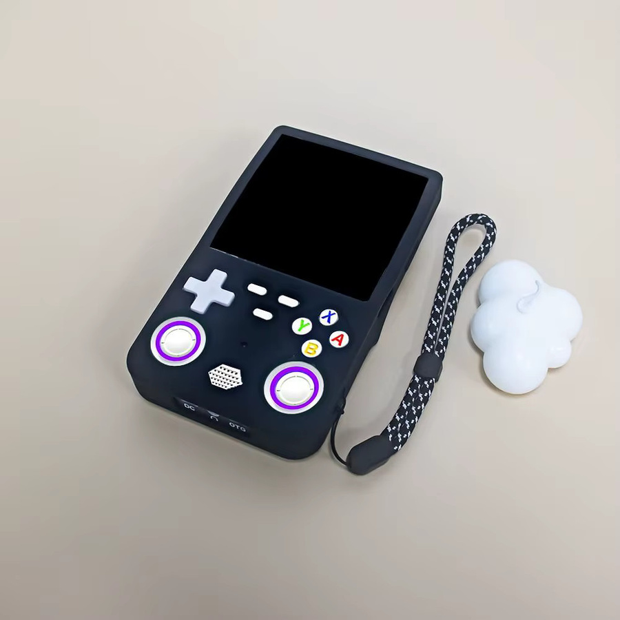 Silikon-Schutzhülle für R36 Ultra Spielekonsole, kratzfest und stoßfest, Farbe: Schwarz, inklusive Lanyard - Bild 4