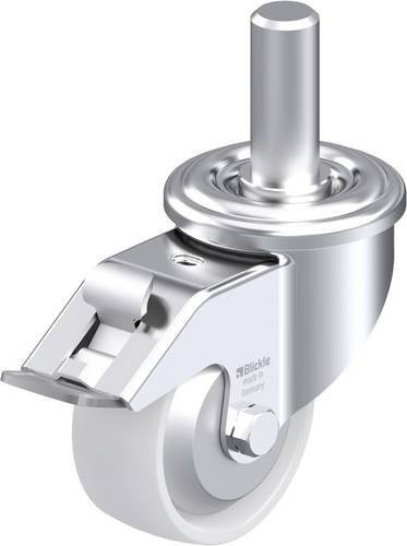 Blickle Stahlblech-Lenkrolle LEZ-PO 75G-FI-FA in Silber, Rad-Durchmesser: 75 mm, Tragfähigkeit: 150 kg - Bild 1