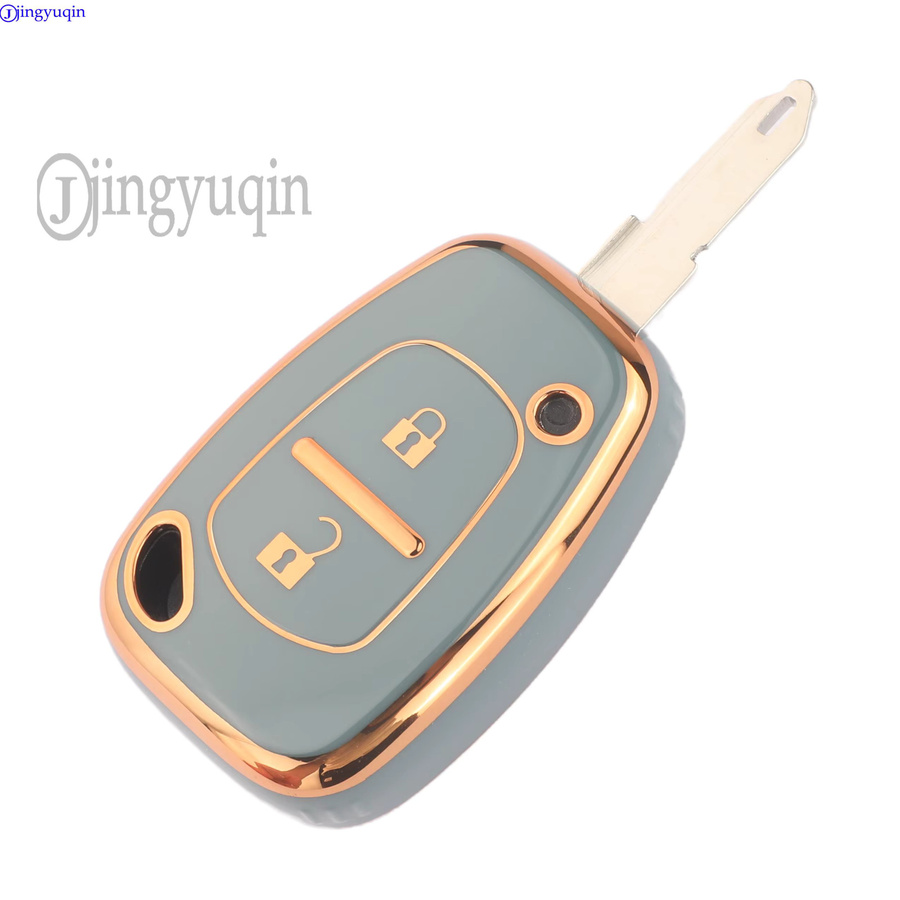 Jingyuqin Weiche TPU Schlüsselhülle in Schwarz für Renault Kangoo, Clio, Master und Nissan Interstar, Opel Vivaro, Movano - Bild 2