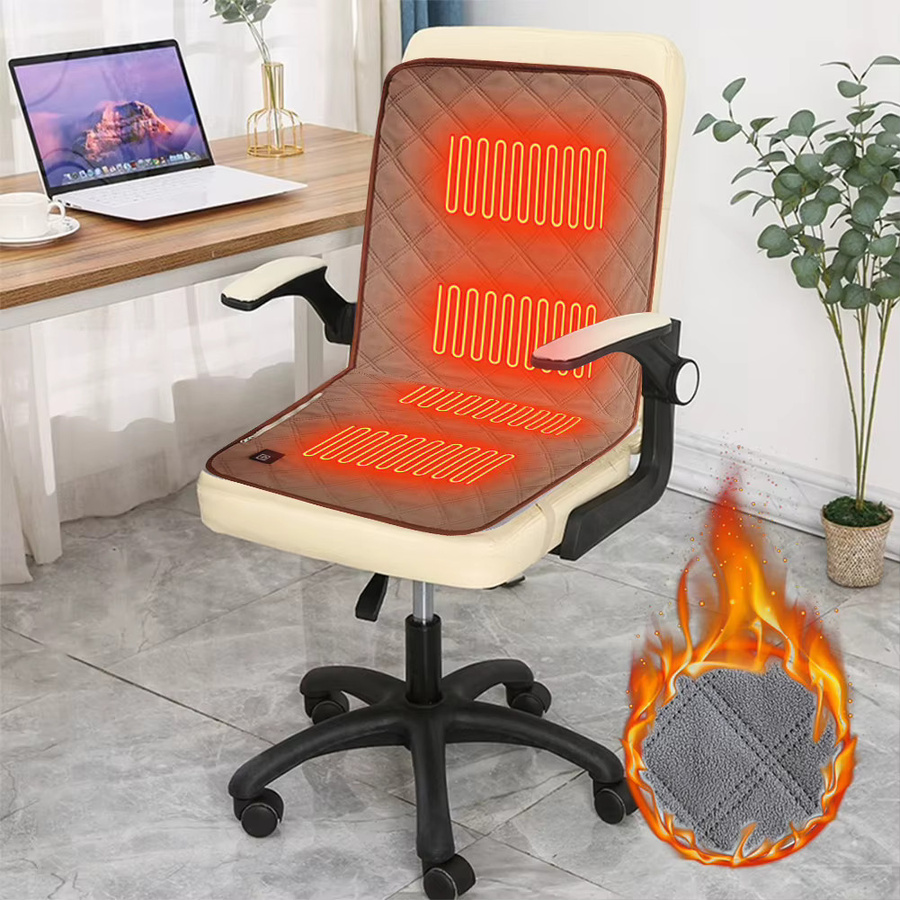 APWIKOGER Elektrische Sitzkissenmatte mit 4 beheizten Zonen für Campingstühle, USB-betrieben, Marineblau, Klein - Bild 2