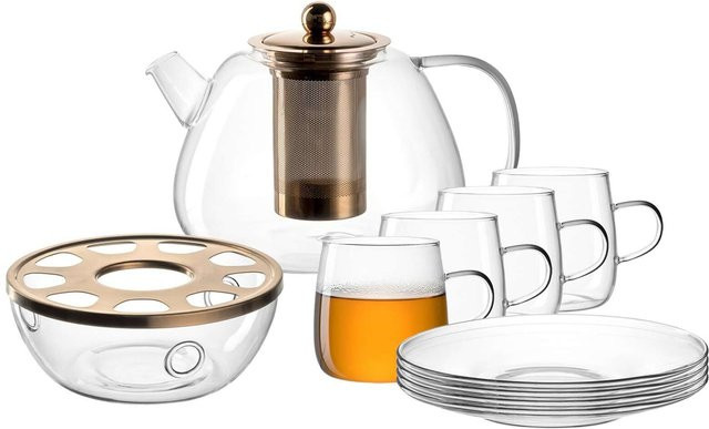 Leonardo Tee-Set Tè Per Te aus Glas mit Infuser, transparent, 1,5 Liter - Bild 1
