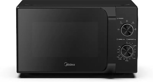 Midea Solo-Mikrowelle MM20CF2EBK in Schwarz mit 20 Liter Volumen - Bild 1