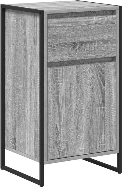 vidaXL Sideboard in Grau Sonoma aus Holzwerkstoff und Stahl, B/T/H: 81 x 36 x 150,5 cm - Bild 1