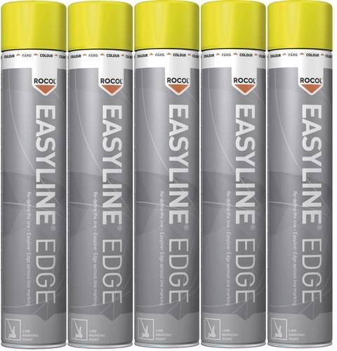 Rocol Easyline EDGE Linienmarkierungsfarbe Gelb 5er Pack - Bild 1