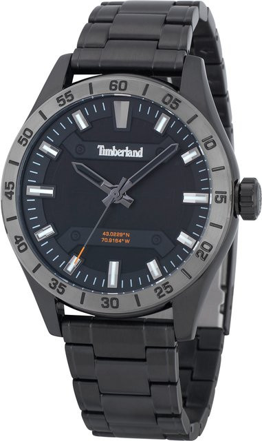 Timberland Herrenuhr, Quarz, Edelstahl, Schwarz, 46 mm, 5 ATM - Bild 1