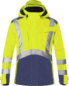 Kübler Hardshelljacke REFLECTIQ PSA 2 in Warngelb/Dunkelblau Größe M - Bild 1
