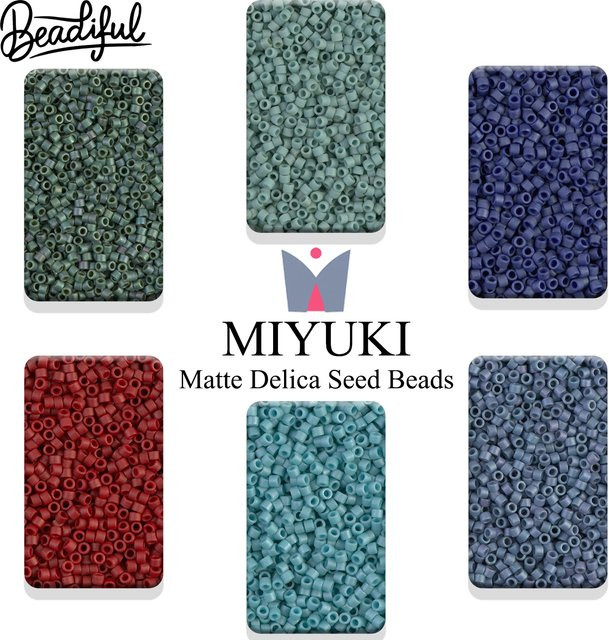 Miyuki Delica Glas-Saatperlen, mattiert, 11/0 - Bild 1