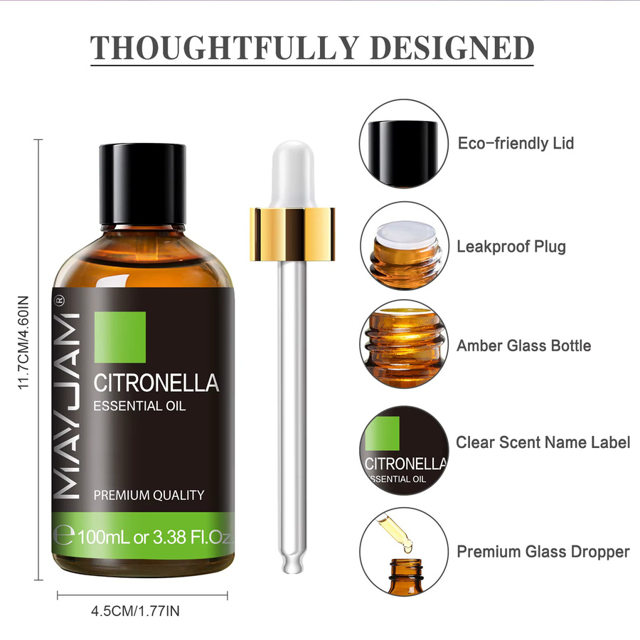 Mayjam Ätherisches Öl, 100 ml, Citronella, Zimt, Zedernholz, Vetiver, Cajeput, Fenchel, Salbei - Bild 3