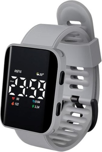 langudi Digitaluhr, Silikon, Grau, Kinder - Bild 1