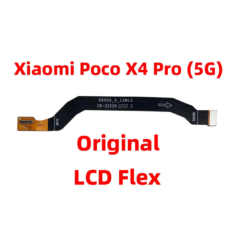 Xiaomi Poco X4 Pro 5G Ersatz LCD-Display-Anschluss Flexkabel Motherboard Hauptplatine in Schwarz - Bild 2