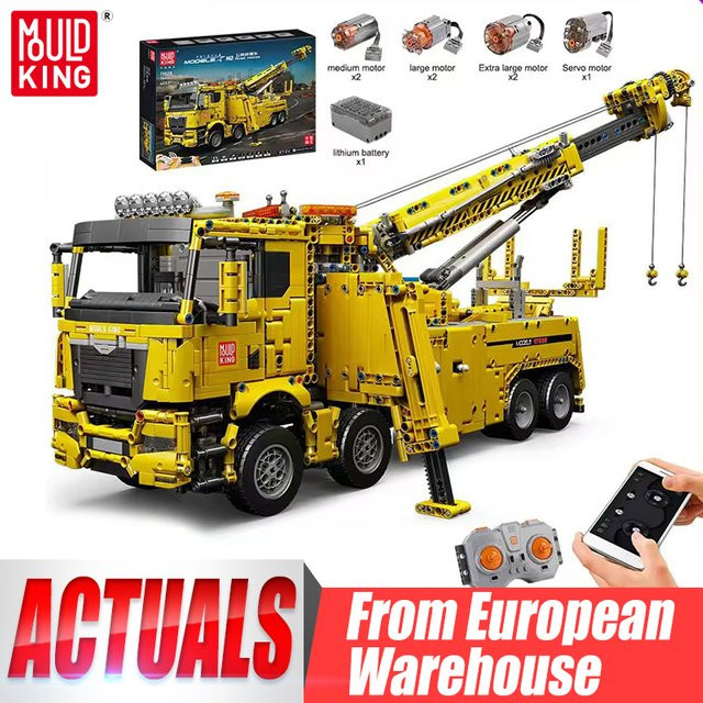 Mould King 17028 Technisches Auto, Motorisiertes Feuerwehrfahrzeug-Modell, Bausatz - Bild 1