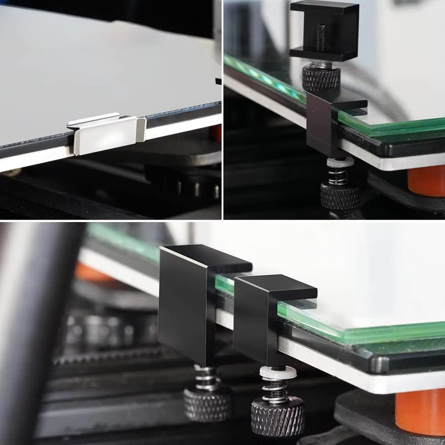LIXIU Glasbettklammern aus Edelstahl für 3D-Drucker, 7mm, Farbe: Silber, passend für Ender 3 Pro/V2/Neo/Ender-5/Plus und CR10/10S - Bild 4