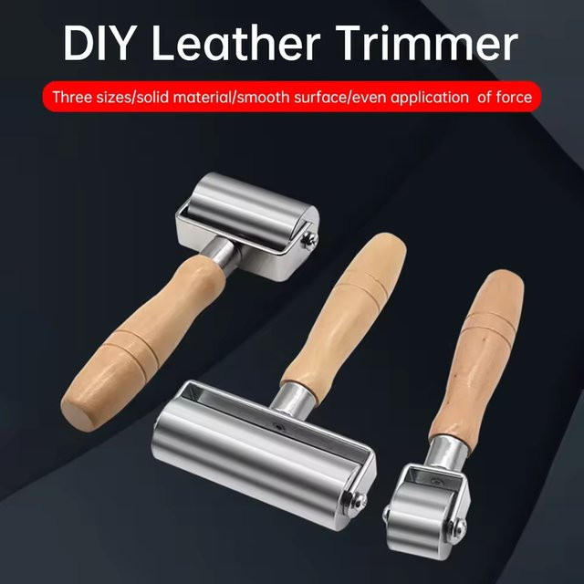 Leder-Laminierroller für Handwerk und DIY in Silber - Bild 1