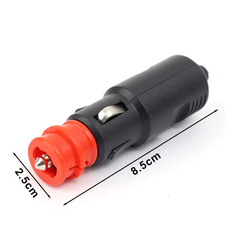 Universeller Auto-Zigarettenanzünder-Stecker in Schwarz, 12 V-24 V, 8 A, europäischer Stil, lötfreier Hochleistungs-Stecker für dein Auto - Bild 6