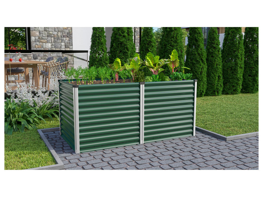 VITAVIA Hochbeet Meta 858 in Seegras/Alu, B/H/L: 96,17 x 86 x 187,68 cm - Bild 2