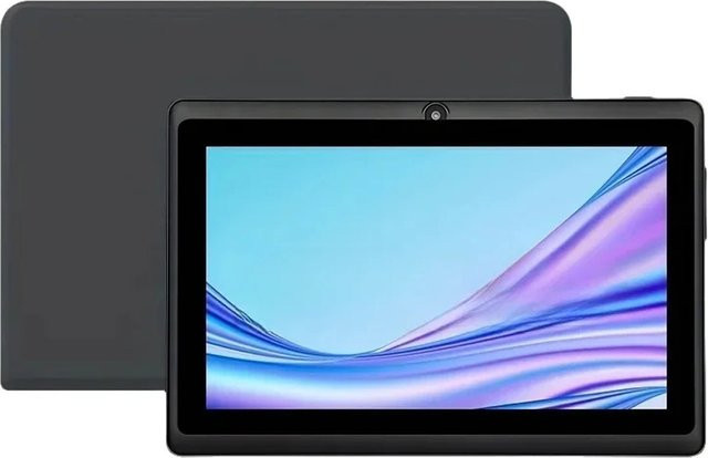 Kinder-Tablet mit 7 Zoll Display, Android 13, 4GB RAM, 64GB ROM, 1TB erweiterbar, Schwarz, WLAN und Bluetooth inklusive Schutzhülle - Bild 1