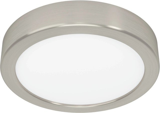 Eglo LED-Deckenleuchte Fueva 5 in Nickelfarben Matt mit warmweißem Licht, Durchmesser: 16 cm - Bild 1