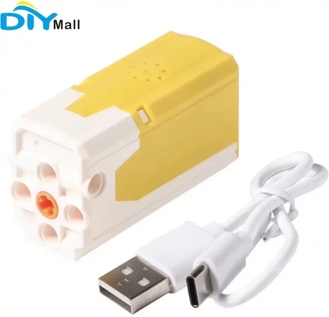 DIYmall MOC Wiederaufladbarer M L Motor mit App-Steuerung und Bluetooth, Gelb - Bild 1