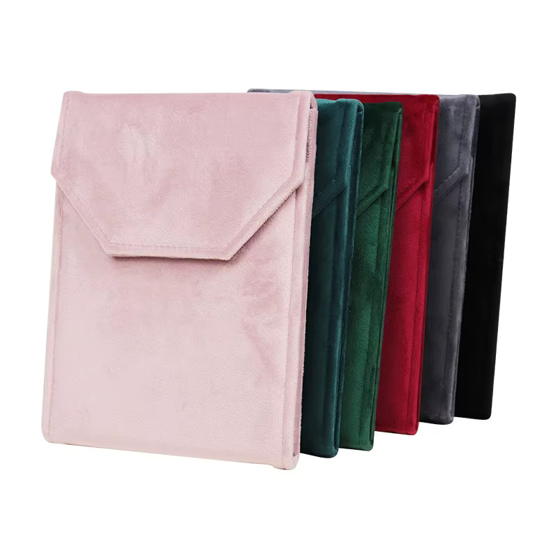 luckyiasv Schmuck-Verpackungsbox, Samt-Perlenketten-Tasche - Bild 2